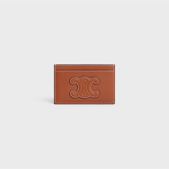 Celine Triomphe card holder in smooth lambskin - Picture 1 of 8